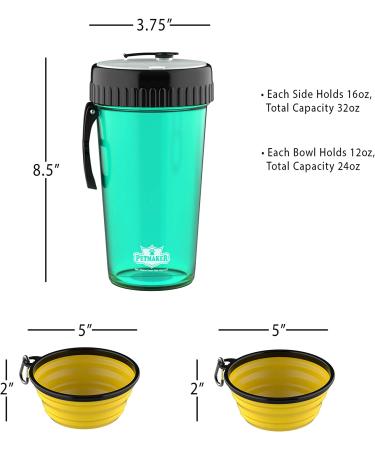 PETMAKER Blue Travel Pet Feeding Container - Portable Storage for On-the-Go Pets - Buy Online on GoSupps.com