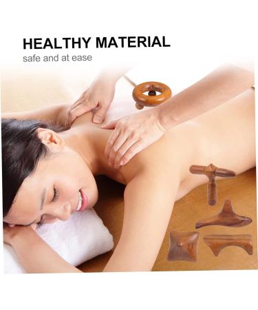 Buy Tovinanna 5-in-1 Wooden Massage Device | Triangle Full Body Massager & Scraping Tools | Foot Neck & Spa Relaxation - Buy Online on GoSupps.com
