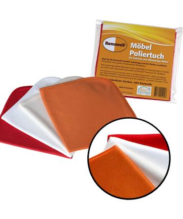 Renuwell Furniture Polishing Cloth Set (4 Pieces) & Regenerator 500ml - Premium Care for International Shipping - Buy Online on GoSupps.com