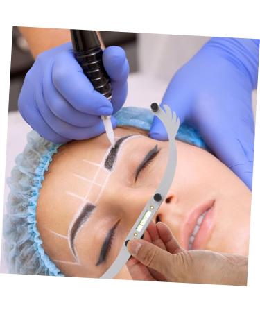 FOMIYES 5pcs White Outfit Eye Brow Shaping Kit Eyebrow Measuring Tool Eyebrow Line Aluminum Alloy - Buy Online on GoSupps.com