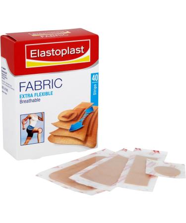 Elastoplast Fabric Extra Flexible Breathable 40 Plasters | Water Repellent | 40 Piece Assortment - Buy Online on GoSupps.com
