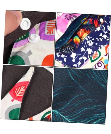 Beaupretty 12 STK Reusable Menstrual Pads - Eco-Friendly Storage Bags for Women's Bandages Carbon Fiber Inserts with Wings - Buy Online on GoSupps.com
