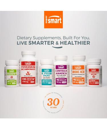 Buy Supersmart DMAE Supplement 390mg - Non-GMO Gluten Free - 150 Vegetarian Capsules for Choline Production - International Shipping Available - Buy Online on GoSupps.com