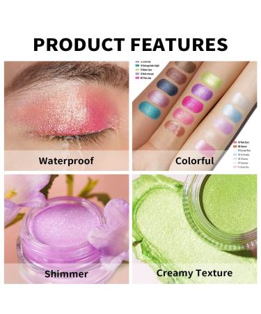 Oulac Pink Glitter Eyeshadow - Highly Pigmented, Waterproof & Long Lasting for Women - Multi-use Shimmer Highlighter Makeup - 0.42 oz - Buy Online on GoSupps.com