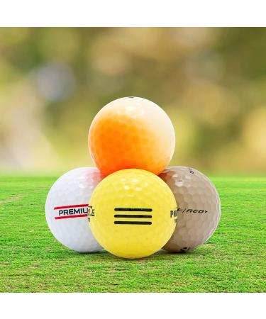 100 Recycled Golf Balls for Men - Hit-Away Bulk Mix in Mesh Shag Bag - Perfect for Practice & Range Hitting - Buy Online on GoSupps.com