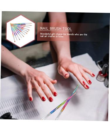 FRCOLOR Sequin Eyelashes nail brush Nail Design gradient nail painting brush cuticle nail cleaning brush nail liner Polish Nail Brush Nail Painting Pull copper Essential Oil Car Freshener - Buy Online on GoSupps.com