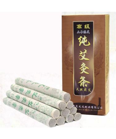 BUNIQ MOXIBUSITION PICTS POOTE MOXA MOXA ROLLE Pure Wermension Traditional Moxa Moxibusstaufst Staff Warm Meridian Massage (Color: 10PCs (1Box))