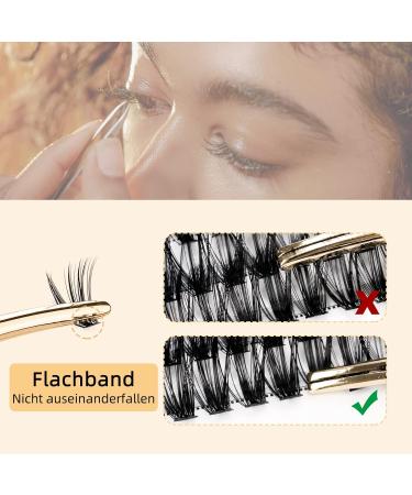 QUEWEL Individual Cluster Lashes - 240pc 0.07D Curl DIY Natural Eyelash Extensions 8-14mm Mix | Single Cluster Eyelashes for Home Use - Buy Online on GoSupps.com