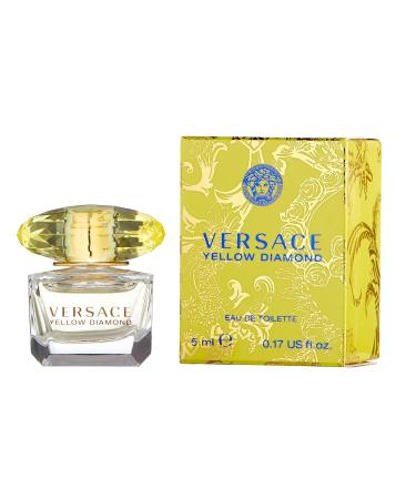 Versace Yellow Diamond Eau De Toilette Spray for Women 0.17 Fl Oz (Miniature) (Pack of 2) Modern 0.17 Fl Oz (Pack of 2) - Buy Online on GoSupps.com