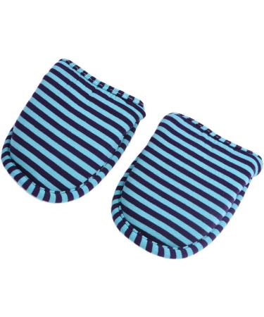 Keenso Reisen Foldable Slippers - Soft Cotton Slide-Resistant Indoor & Travel Slippers for Men | Portable & Reusable Light Blue Stripes - Buy Online on GoSupps.com