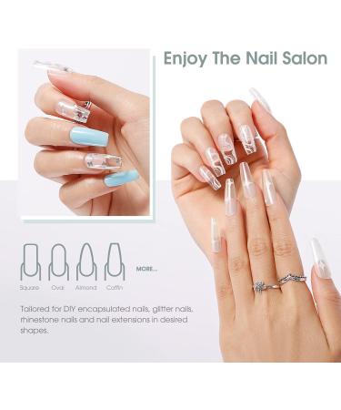 ROSALIND Clear Acrylic Poly Extension Gel Poly Nail Gel for Nail Art Decoration Nail Thickening Extension Easy to DIY at Home Need UV Lamp - Buy Online on GoSupps.com
