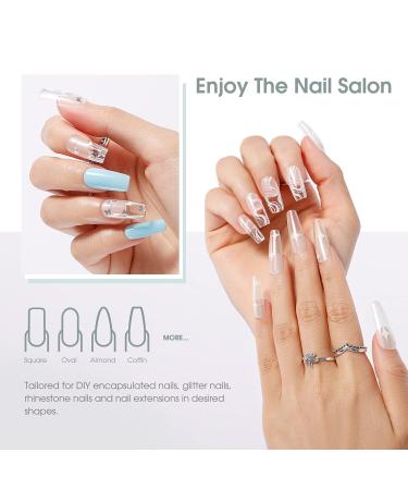 Rosalind Poly Nail Gel 60ml UV/LED Acrylic Gel for Nail Extensions Manicure & Repair | Clear Transparent - Buy Online on GoSupps.com