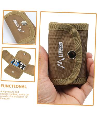 Vintorky Razor Storage Bag | Leather & Oxford Fabric Suitcase for Male Grooming Accessories - Buy Online on GoSupps.com