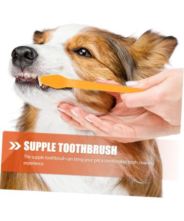 Toddmomy 30 pcs Clean Dual-head Brush Portable Supplies for Nylon Teeth Small Tooth Handheld Puppy 1 count (Pack of 1) Assorted Colorx3pcs - Buy Online on GoSupps.com