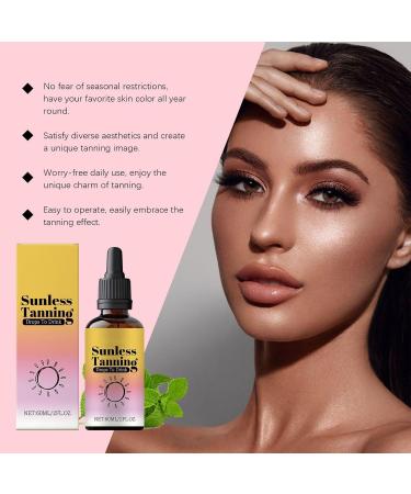 Tanning Drops: 60ml bottle of tanning drops natural and fast-acting antioxidant for face and body suitable for all skin types - Buy Online on GoSupps.com