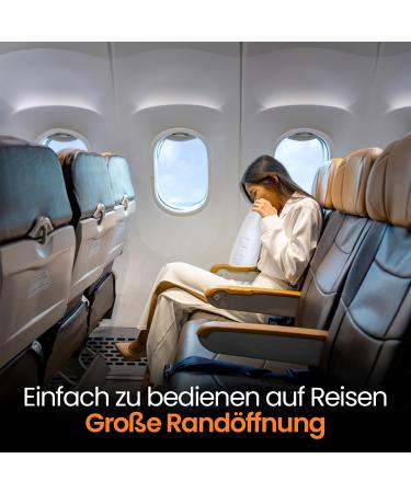 1500ml Disposable Break Bags 50 Pack White Emesis Bags with Mouthpiece & Snap Lock | High-Density Nausea Relief for Pregnant Women - Buy Online on GoSupps.com