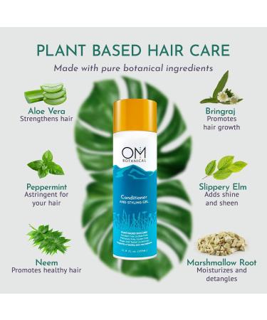 Buy Ayurvedic Conditioner & Styling Gel - All Natural Sulfate-Free Vegan Hair Treatment for Men & Women - Rinse-Off/Leave In - Buy Online on GoSupps.com