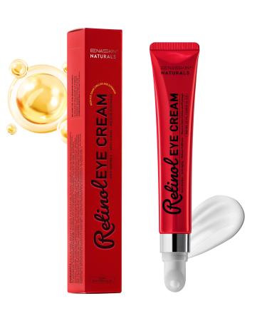 Retinol Eye Cream Anti Aging: Instant Eye Tightener & Wrinkle Repair Moisturizer - Under Eye Bags Treatment for Women - Peptide Eye Serum Reduce Dark Circles & Puffiness 0.85 fl.oz 0.85 Fl Oz (Pack of 1)