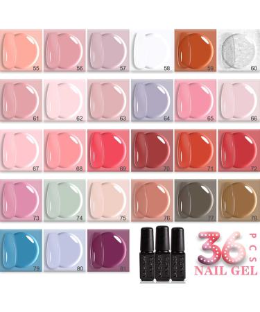 Lavender Violets 48pcs Jelly Gel Nail Polish Kit with LED Nail Dryer | Trendy Soak Off Colors | Matte Top Coat & Free Nail Decorations Included | Manicure Tools - Q976 - Buy Online on GoSupps.com