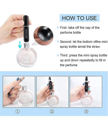 WAEKIYTL Mini Refillable Perfume Atomizer Bottle - 5ml Travel Size Spray Bottle (3pcs) - Buy Online on GoSupps.com