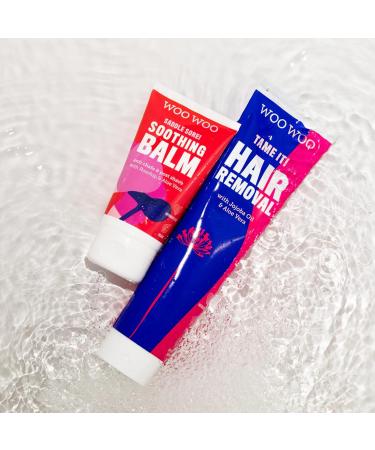 WooWoo Best Sellers Multibuy - Hair Removal Cream & Moisturizing Balm Set with Jojoba, Aloe Vera, Chamomile, and Rosehip Oil - Buy Online on GoSupps.com