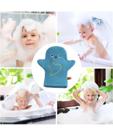 Toddler Bath Mittens - Plush Children's Toiletries Set Infant Shower Range | 9.84x5.51x0.39In Helps Wash Sensitive Skin Fun Bath Time Adorable - Buy Online on GoSupps.com