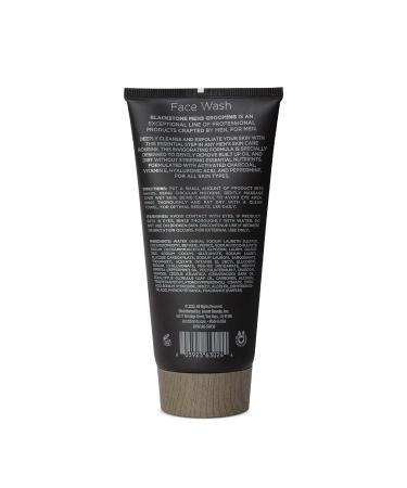 Blackstone Men's Grooming Detoxifying Face Wash - Vitamin E & Peppermint Deep Cleansing Exfoliating Paraben & Cruelty Free Activated Charcoal Made in USA (6 Fl Oz - Buy Online on GoSupps.com