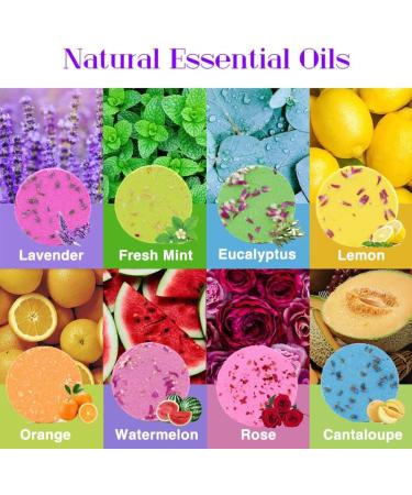 Nielies Shower Steamer Aromatherapy Gift Box - Escape Stress with Natural Essential Oils & Sea Salt | Shower Steamers for Relaxation | Valentines Day Gift Set - Blue Pack of 8 - Buy Online on GoSupps.com