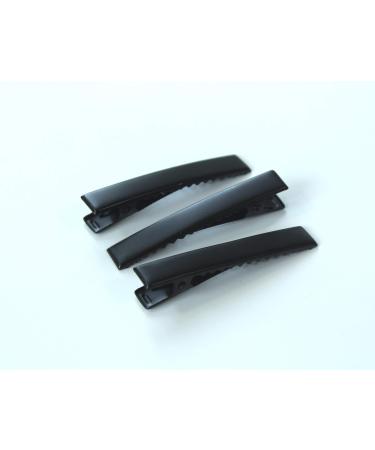 ALL in ONE 50pcs Small Size Hair Clip for adults DIY (35MM/1.37  Black Flat Alligator Clips)