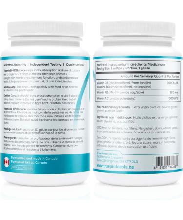 TRUE PROTOCOLS - Immune Protocol+ (3 Items) - Immune Support (90 Caps) Vitamin D-K2 Balance (120 Caps) & Magnesium Balance (120 Caps) - Bioavailable Capsules For Optimal Immune System Support Bone Cardiovascular & Overall Health - Immune System Booster -  - Buy Online on GoSupps.com