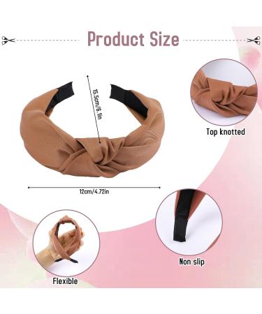 4-Piece Boho Knot Headbands for Women | Elastic Hair Ties & Fashionable Hair Accessories - Set A - Buy Online on GoSupps.com