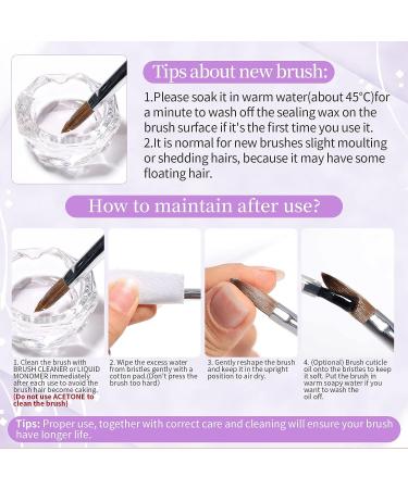 BORN PRETTY Acrylic Nail Brush - Professional Kolinsky Brush for Extension Nails | 1PC - Buy Online on GoSupps.com