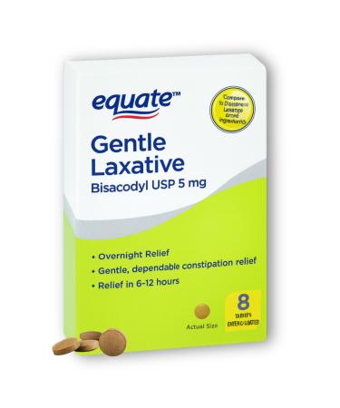 FUSION SHOP STORE Smart choices meaningful life! Gentle Laxative 5mg- Bisacodyl 5mg Tablets 8ct (Pack of 1)