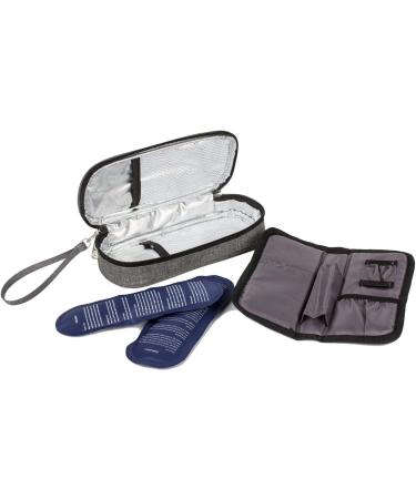 Apollowalker Cooler Bag for Insulin & Medications - Gray | Diabetic Syringe Carrier | International Shipping Available - Buy Online on GoSupps.com