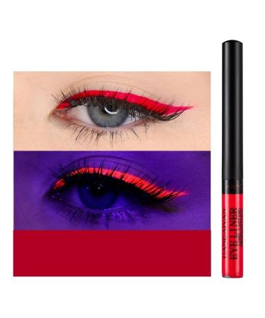 Liquid Colored Eyeliner Pencils Fluorescent Eye Liner Neon Eyeliner Waterproof Halloween Eyeliner Rainbow Eyeliner Matte Colored Eye Liner Multichrome Liquid Eyeliner Quick Dry Eyeliners (Colo