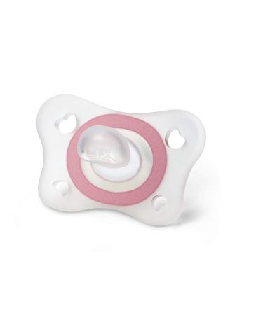 Chicco PhysioForm Silicone Pacifier Set for 2-6 Months | Promotes Healthy Mouth Development | 2 Pieces Pink - Buy Online on GoSupps.com