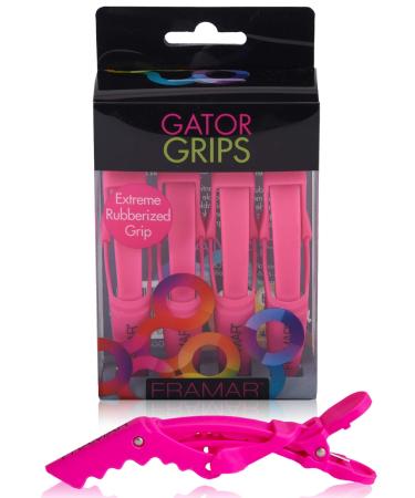 Framar rubberized hair clips