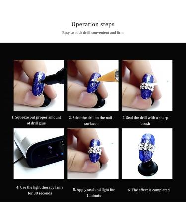 Nail Polish Pens Powerful Hydrogel Crystal Resin 10 ml Rhinestone Glue Nail Art Glitter (Black One Size) 1 count (Pack of 1) black - Buy Online on GoSupps.com