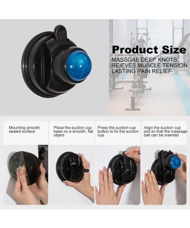 Wall Massage Scooter & Trigger Point Ball Roller - 360 Suction Cup for Pain Relief & Muscle Relaxation | International Shipping - Buy Online on GoSupps.com