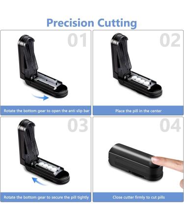 Buy Adjustable Pill Splitter & Medicine Slicer - Safe and Accurate Vitamin Divider for Small Pills - International Shipping Available - Buy Online on GoSupps.com