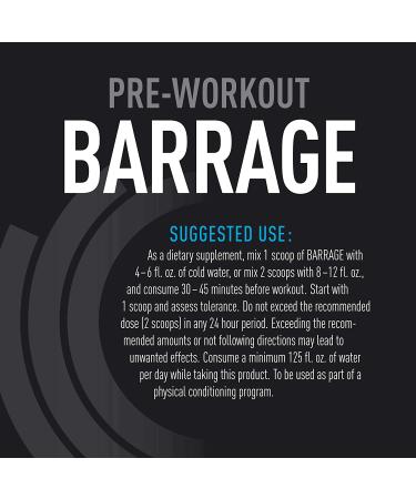 Core Active Barrage Pre Workout Powder - Creatine, Beta Alanine, Agmatine Sulfate & Caffeine Blend - Muscle Builder with Intense Energy - Orange Flavor (30 Servings) - Buy Online on GoSupps.com