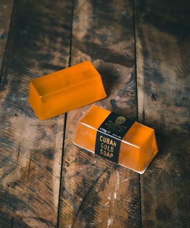 The Bluebeards Revenge Cuban Gold Men's Moisturising Soap Bar 175g - Gentle Cleansing for Sensitive Skin - Buy Online on GoSupps.com