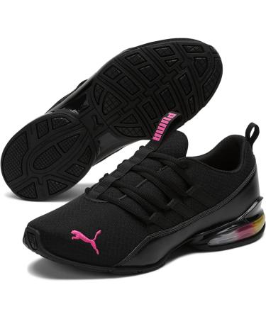 PUMA Women's Riaze Prowl Sneaker 8 - Rainbow Black/Luminous Pink - Buy Online on GoSupps.com