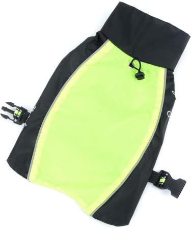 Ranphy Waterproof Hundersmantel for Medium & Large Dogs | Reflective Breathable Rain Jacket with Abdominal Protection | Ultra-Light Dachshund & Labrador Dog Coat - 5XL Green & Black - Buy Online on GoSupps.com
