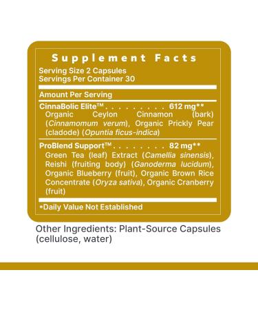 Premier Research Labs PancreVen - Pancreas Support Pancreas Supplement Cinnamon Supplements with Organic Ceylon Cinnamon & Prickly Pear to Aid Pancreas Health - 120 Vegetarian Capsules - Buy Online on GoSupps.com