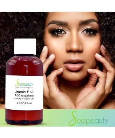 TOCOPHEROL T-50 Vitamin E Oil - Natural Anti-Aging Treatment for Scars Wrinkles & Dark Spots | Multi-Purpose Hair Skin & Body Care - 0.5 oz - Buy Online on GoSupps.com