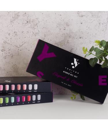 Yes! You UV Nail Polish Set - 10 Red Classic Gel Colors | Shellac Base Varnish Kit (45g) for Stunning Gel Nails - Buy Online on GoSupps.com