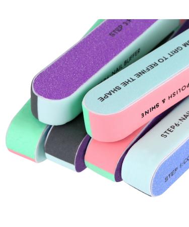 Mudder Multi Side Nail File and Buffers - Professional Nail Sanding Block Kit for Manicures (6Pack) - Buy Online on GoSupps.com