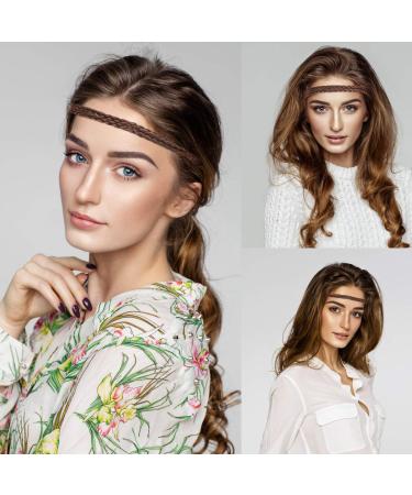 Lurrose Elastic Braided Headbands - Set of 4 | Double Twisted Hairbands for Women and Girls | Fashion Headwrap - Buy Online on GoSupps.com