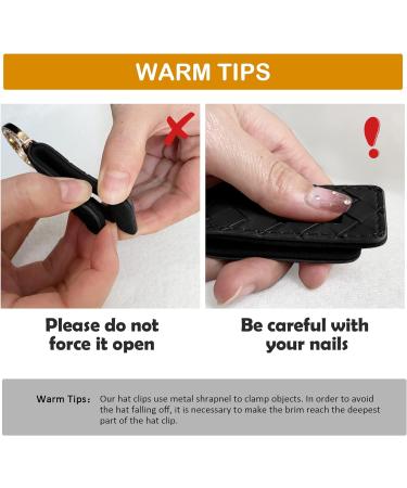 JYG Hat Clip for Traveling Handbag Backpack PU Elastic Cap Holder Outdoor Travel Accessory Hat Companion Black-16533 - Buy Online on GoSupps.com